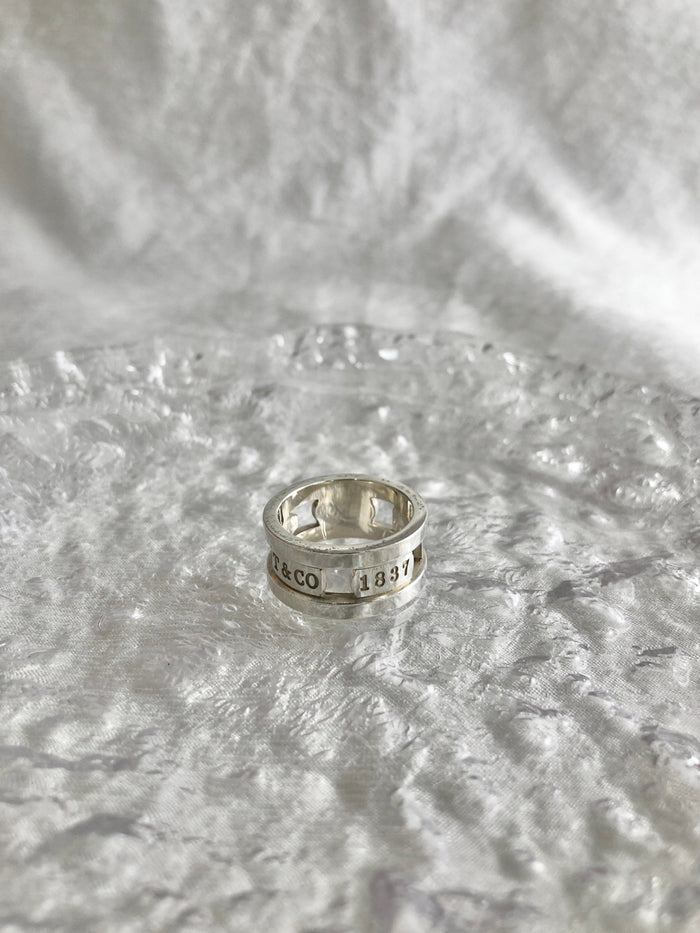 Tiffany & Co. SILVER925 Ring Silver Vintage 8apvhx