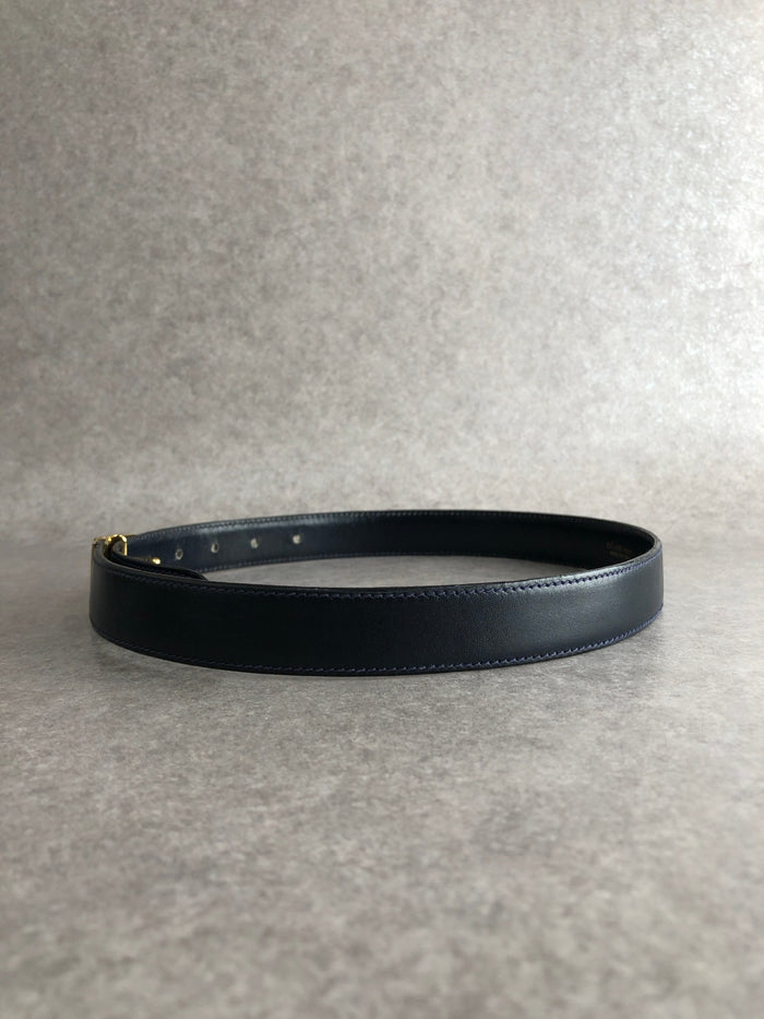 CELINE Triomphe Belt Black Vintage duzzud