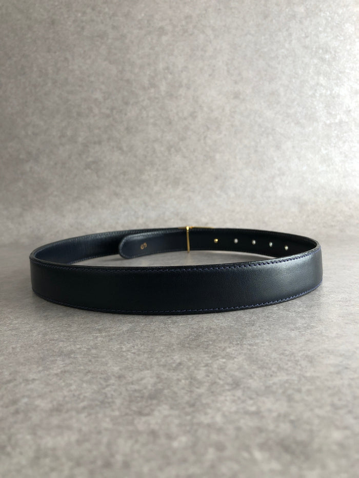 CELINE Triomphe Belt Black Vintage duzzud