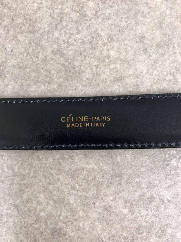 CELINE Triomphe Belt Black Vintage duzzud