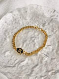 CELINE Triomphe Bracelet Gold Vintage 4efgar