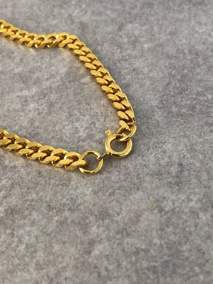 CELINE Triomphe Bracelet Gold Vintage 4efgar