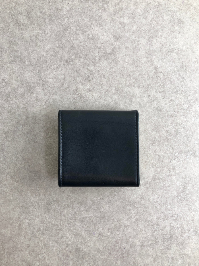 CELINE Triomphe Coin Purse Black Vintage 6fv42e