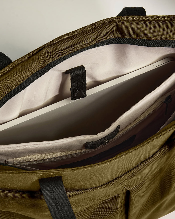 a laptop inside of a bag