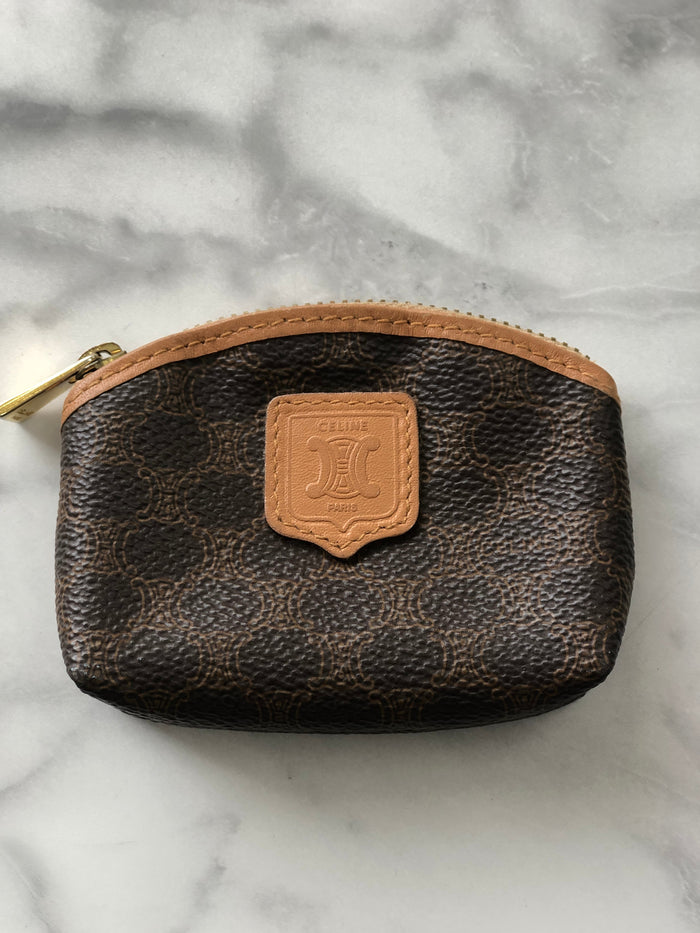 CELINE Wallet Macadam Blason Brown krtki6