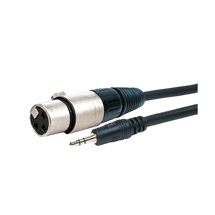 XLR Female to 3.5mm Stereo Mini Jack Audio Cable (30cm)