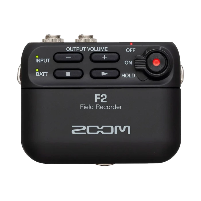 Zoom F2 Ultracompact Portable Field Recorder with Lavalier Microphone